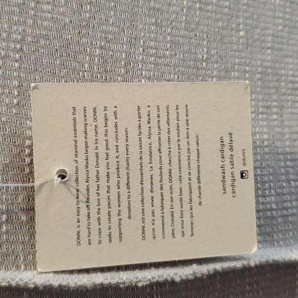 NWT Donni Sandwash Open Ribbed Longline Cardigan‎ One Size - Picture 8 of 8